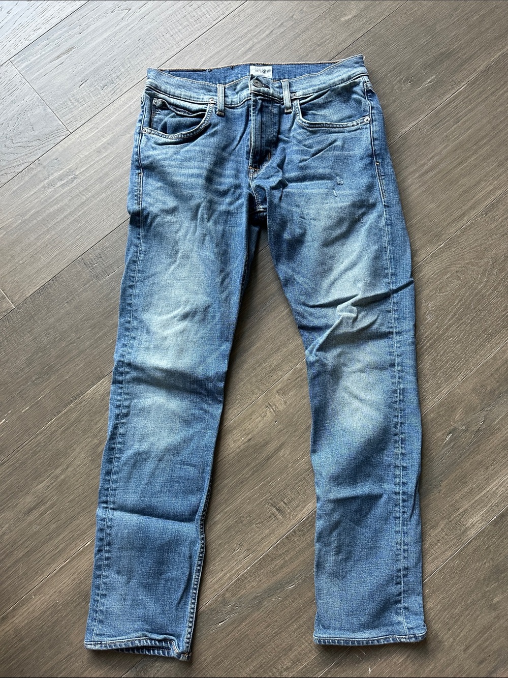 Hudson Jeans Men's Washed Blue Slim Straight